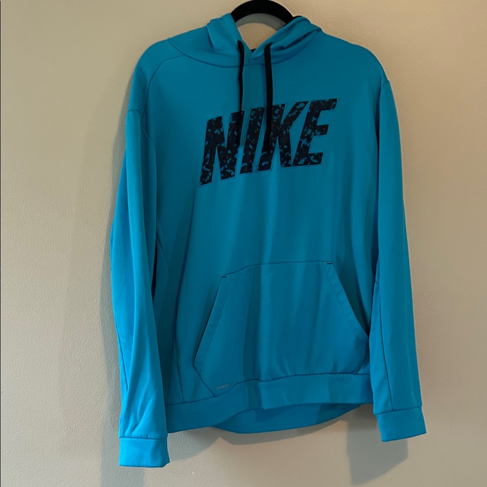 Nike Men's Vibrant Blue Hoodie
